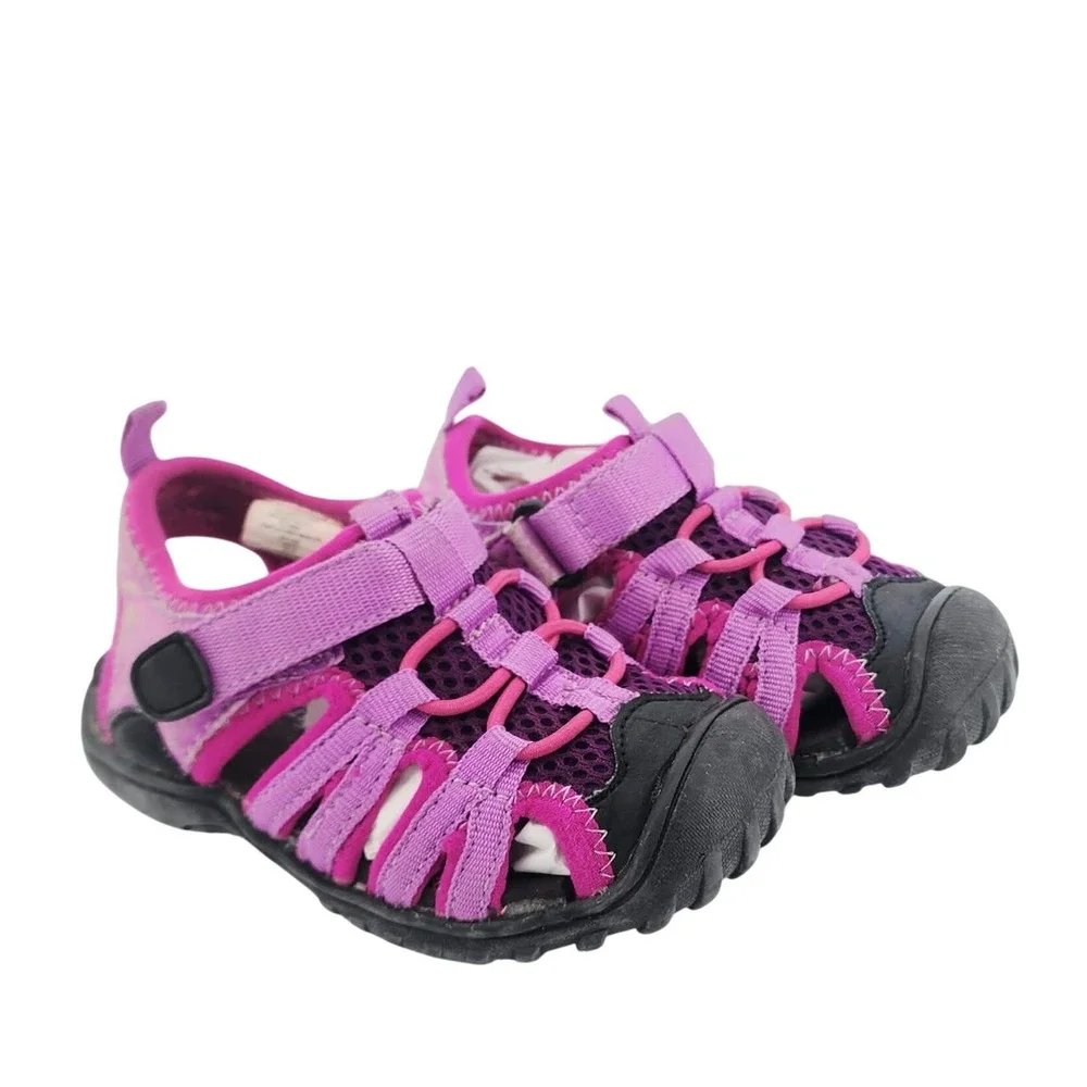 Old‎ Navy Toddler Girls Purple Pink Hybrid Water Sandals Size 5